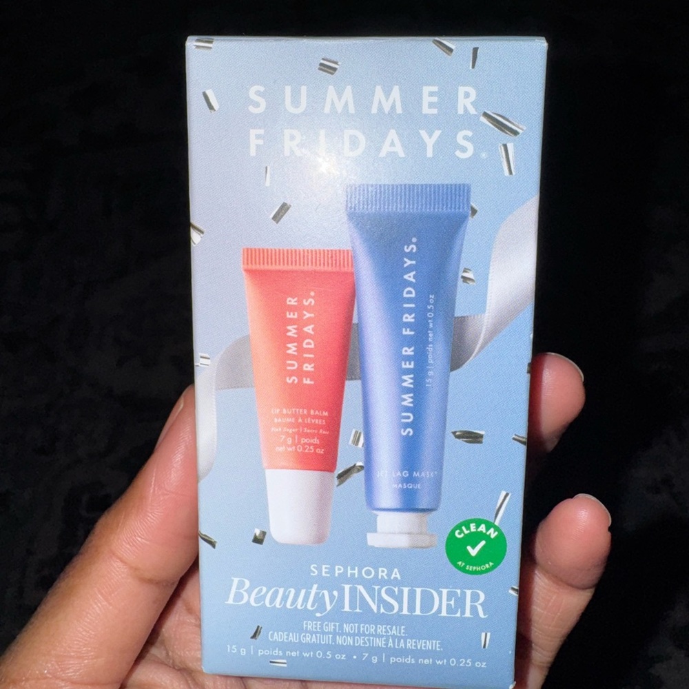 Summer Fridays Lip Butter Balm Set - Coral and Sky Blue